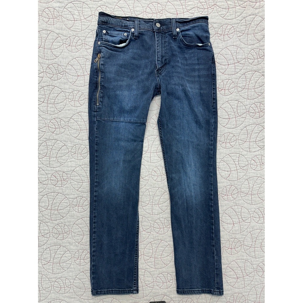 Levi's 511 Slim Jeans Dark Wash Blue Zip Pocket / Mens 32x32
